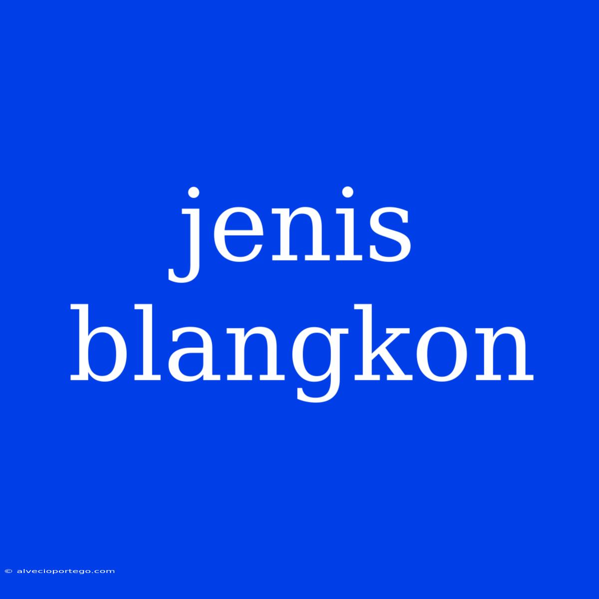 Jenis Blangkon