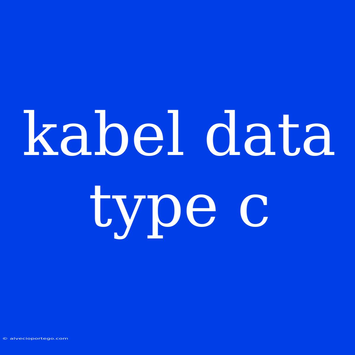 Kabel Data Type C