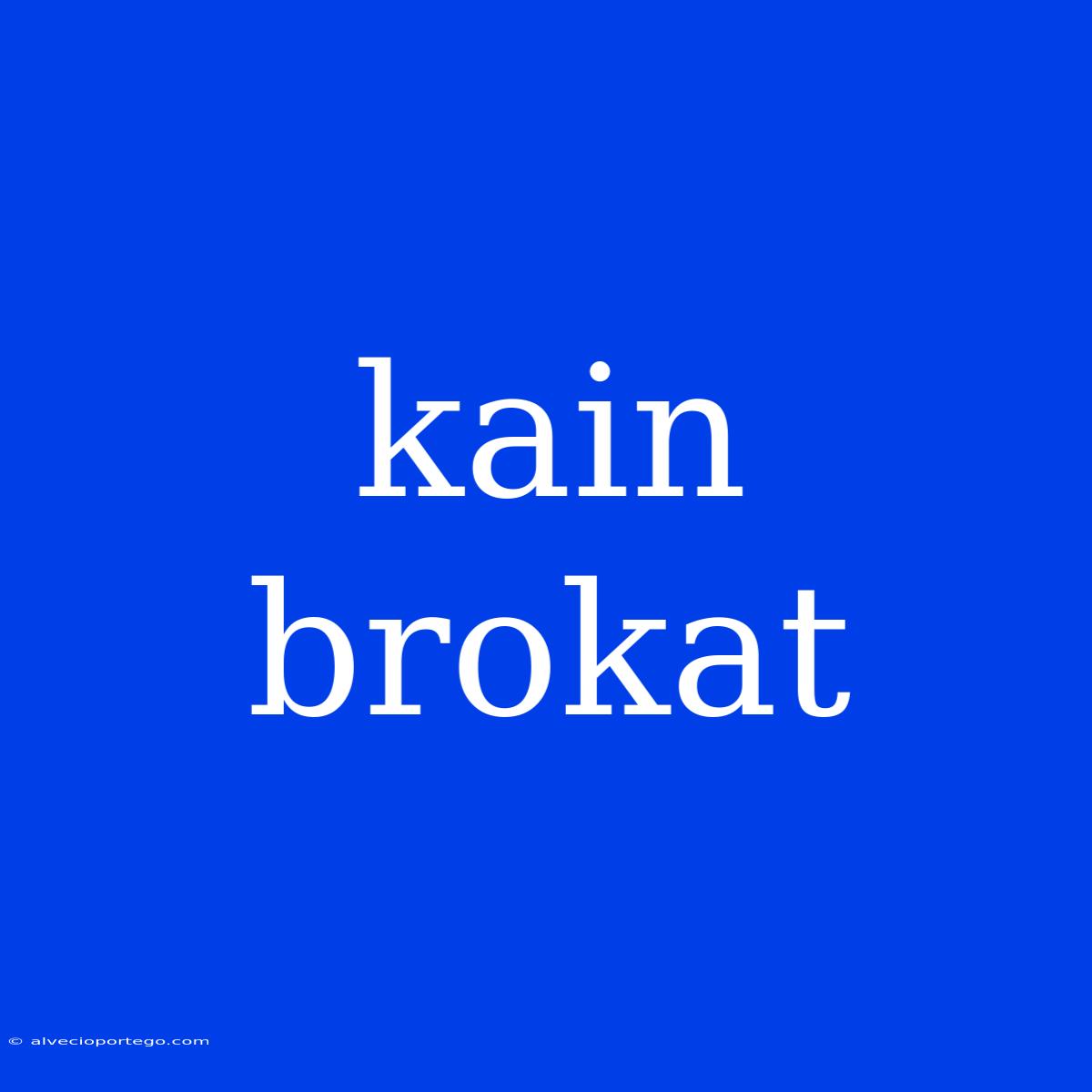 Kain Brokat