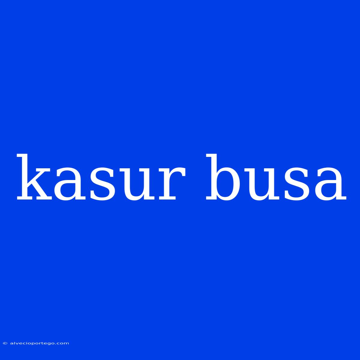 Kasur Busa