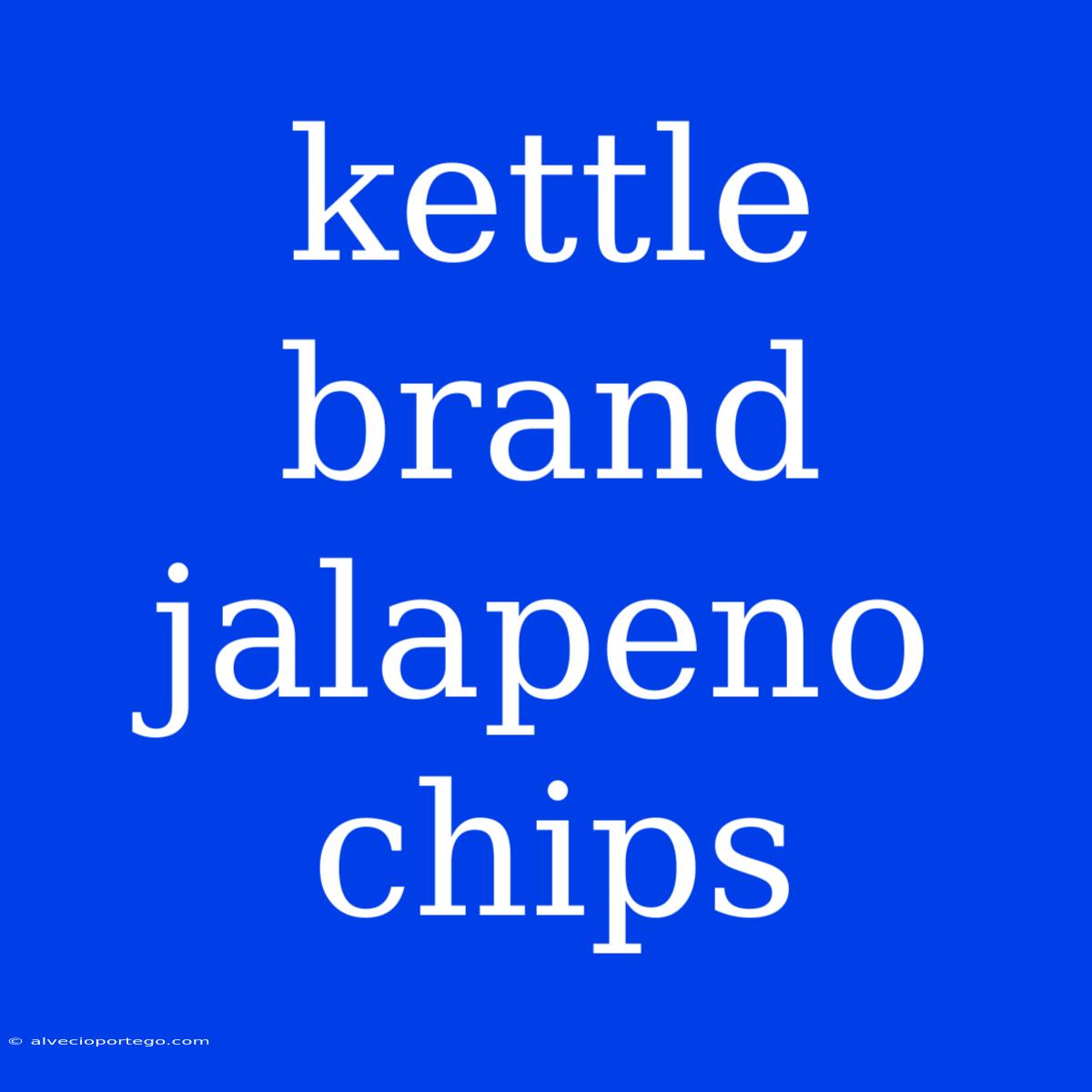 Kettle Brand Jalapeno Chips