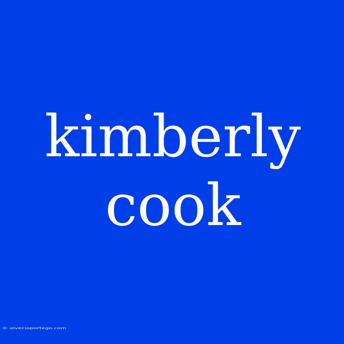 Kimberly Cook