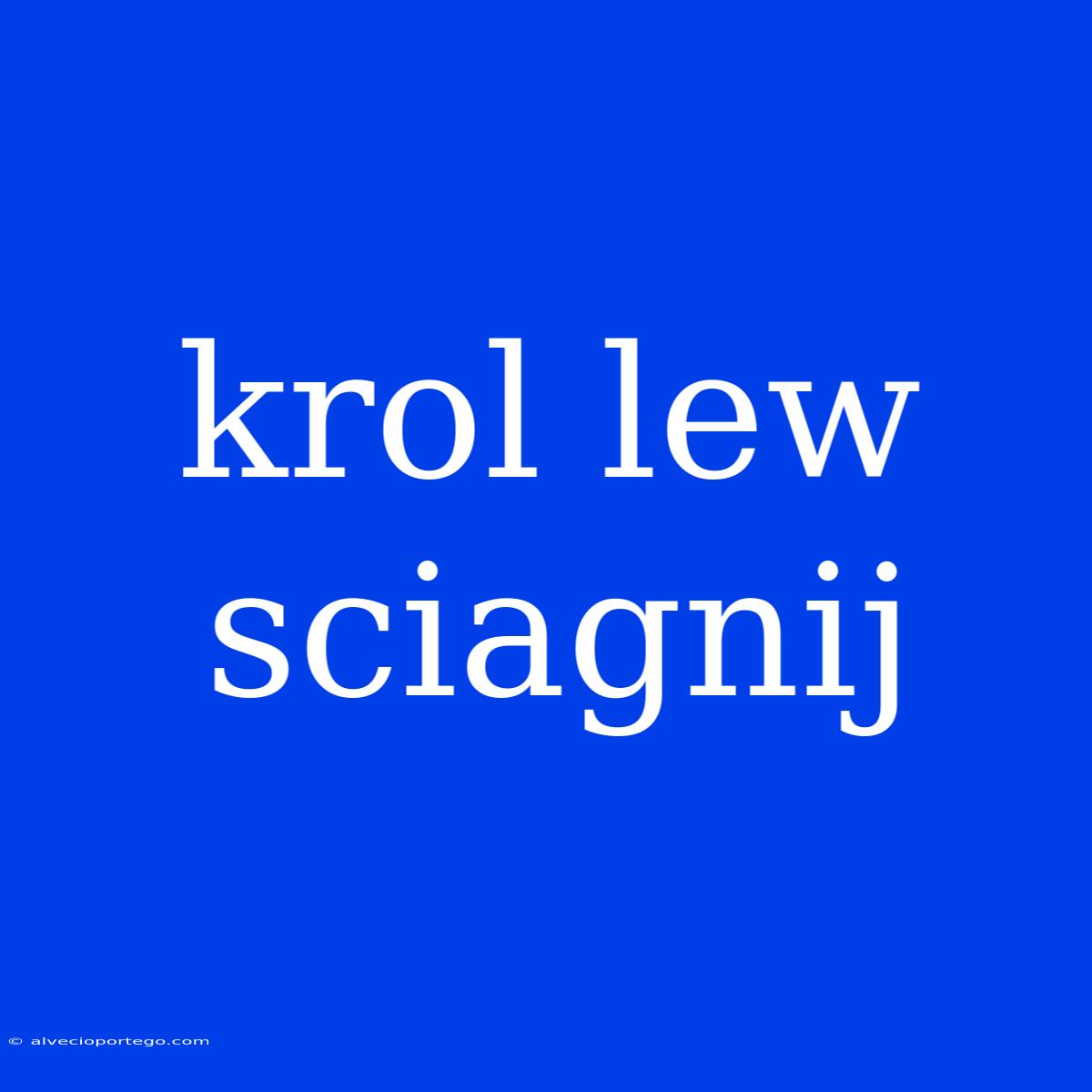 Krol Lew Sciagnij