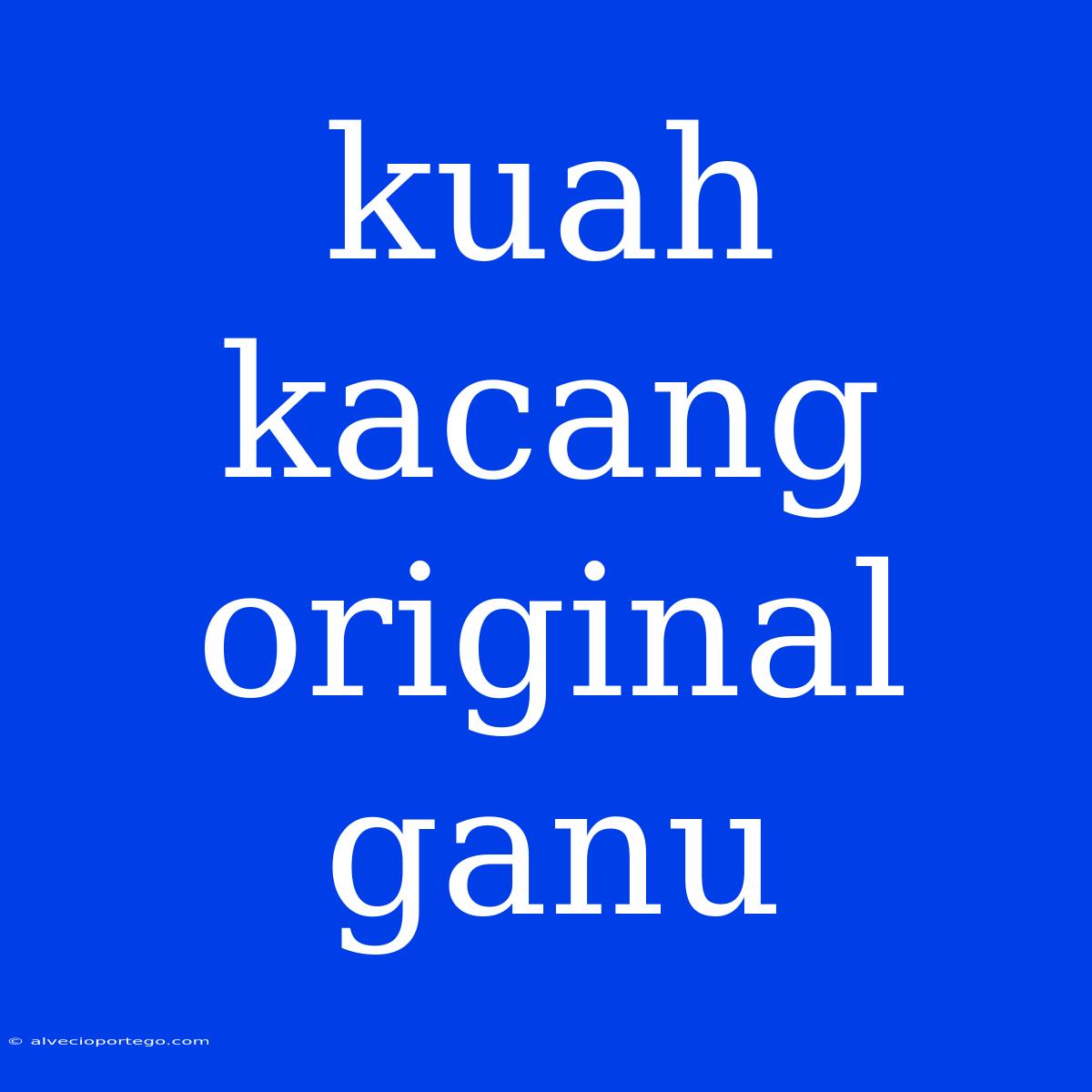 Kuah Kacang Original Ganu