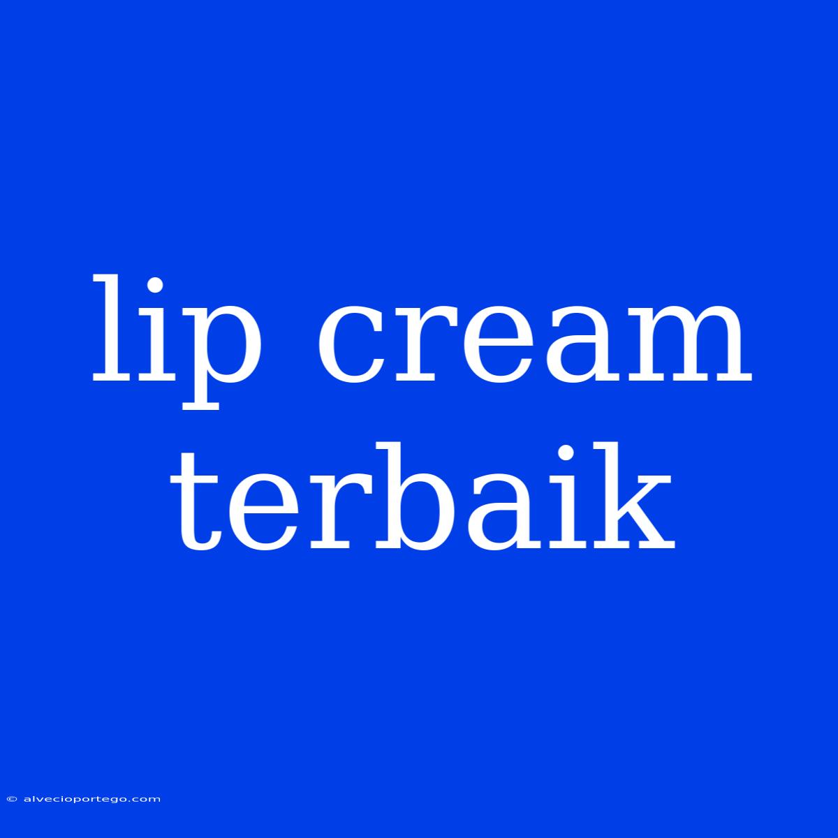 Lip Cream Terbaik