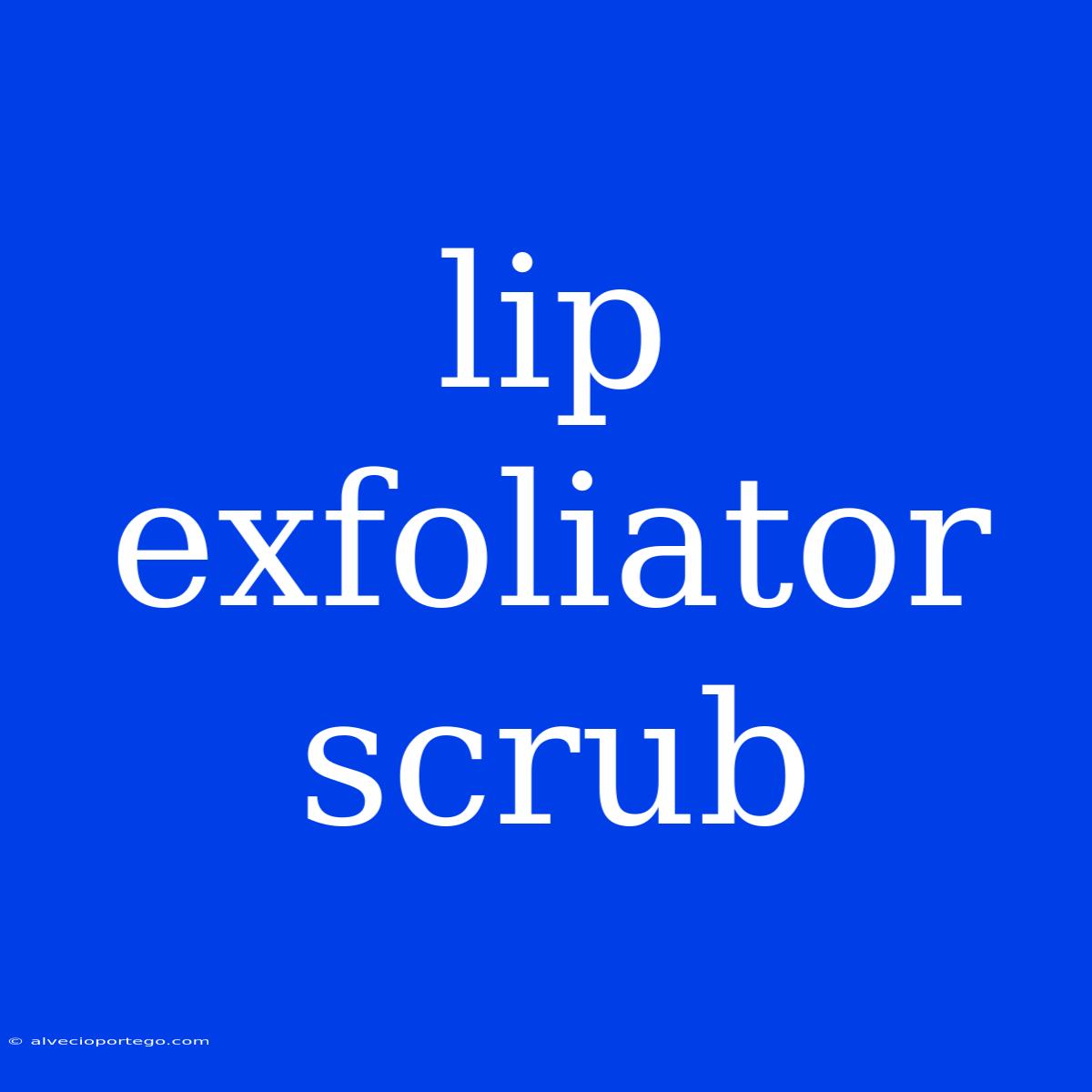 Lip Exfoliator Scrub