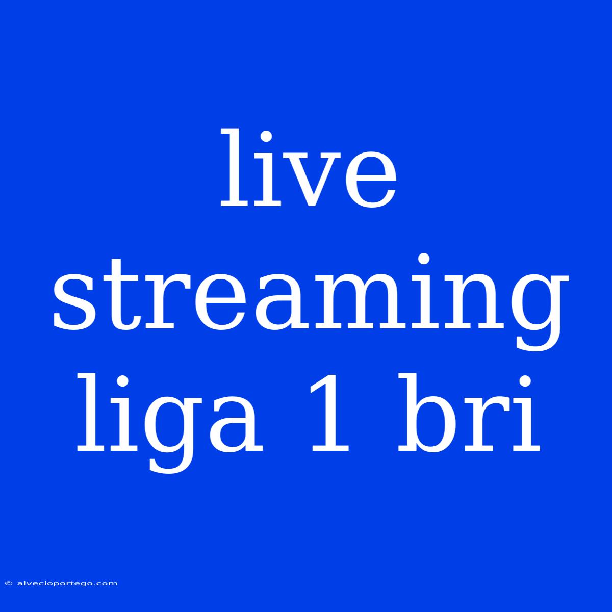 Live Streaming Liga 1 Bri