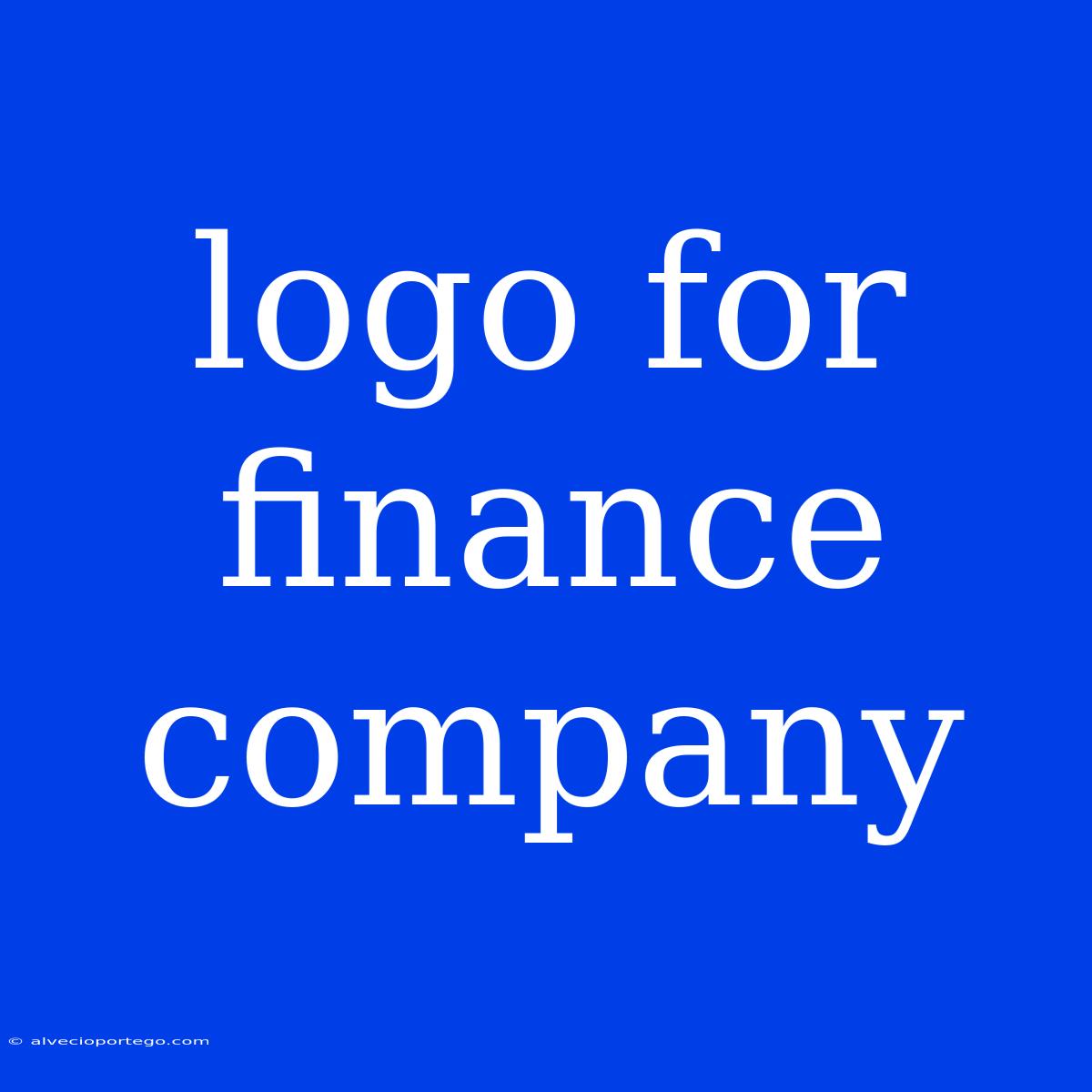 Logo For Finance Company