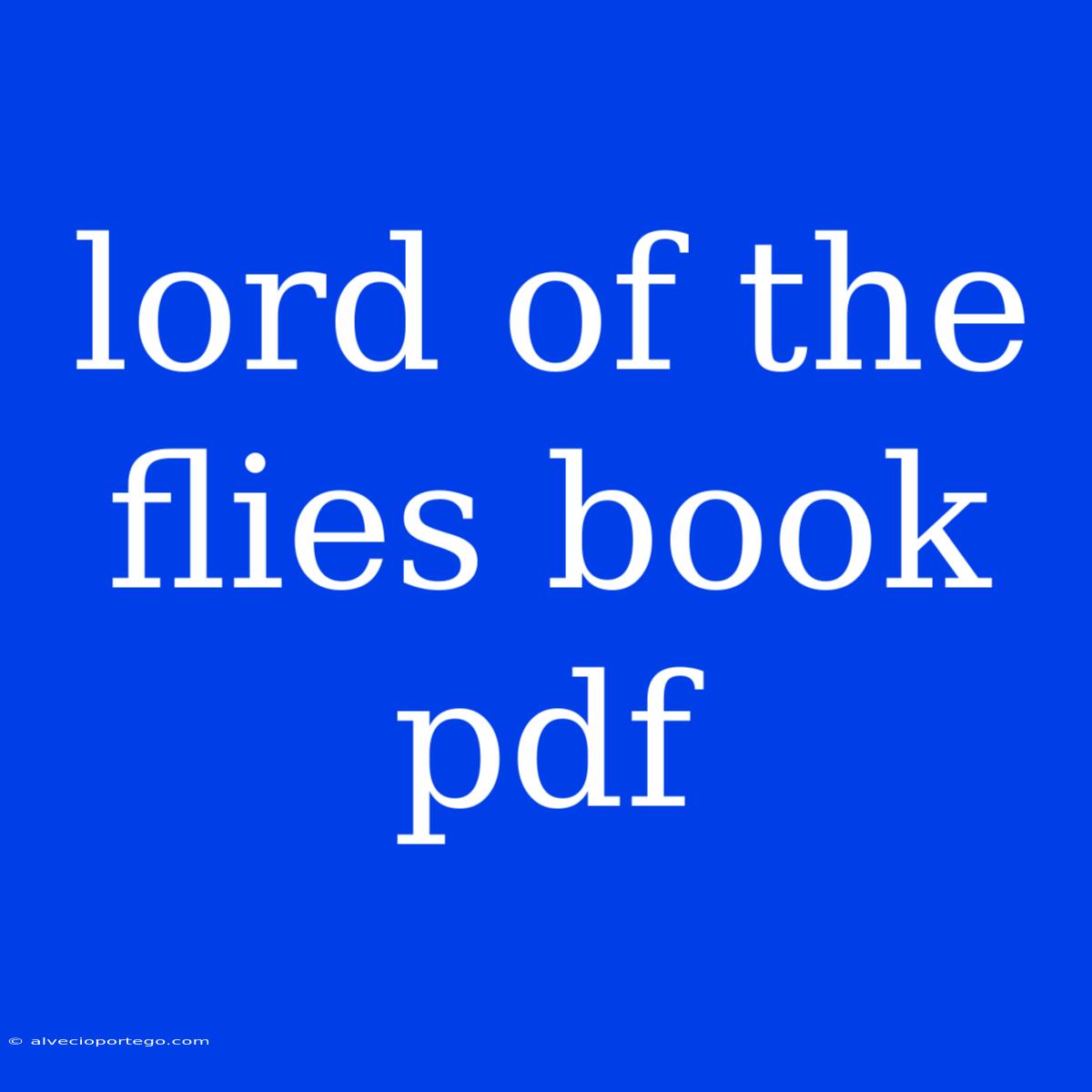 Lord Of The Flies Book Pdf