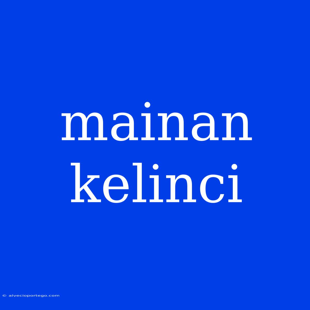 Mainan Kelinci