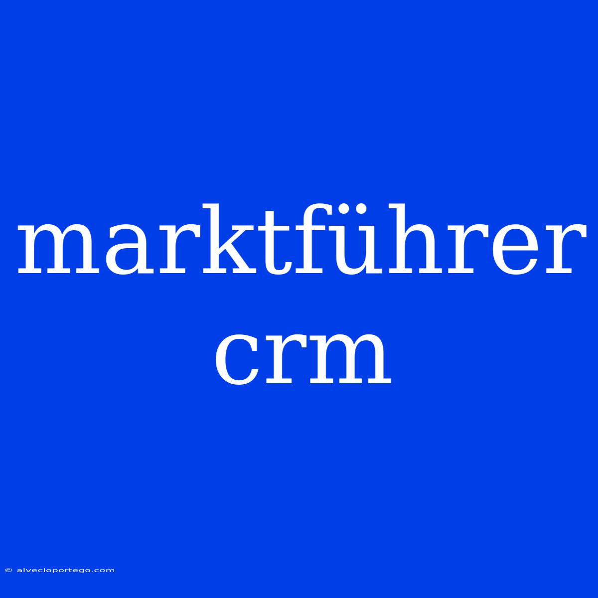 Marktführer Crm