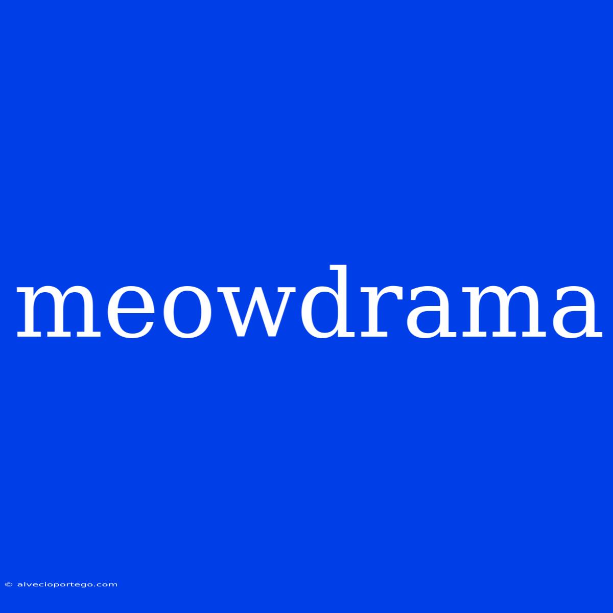 Meowdrama