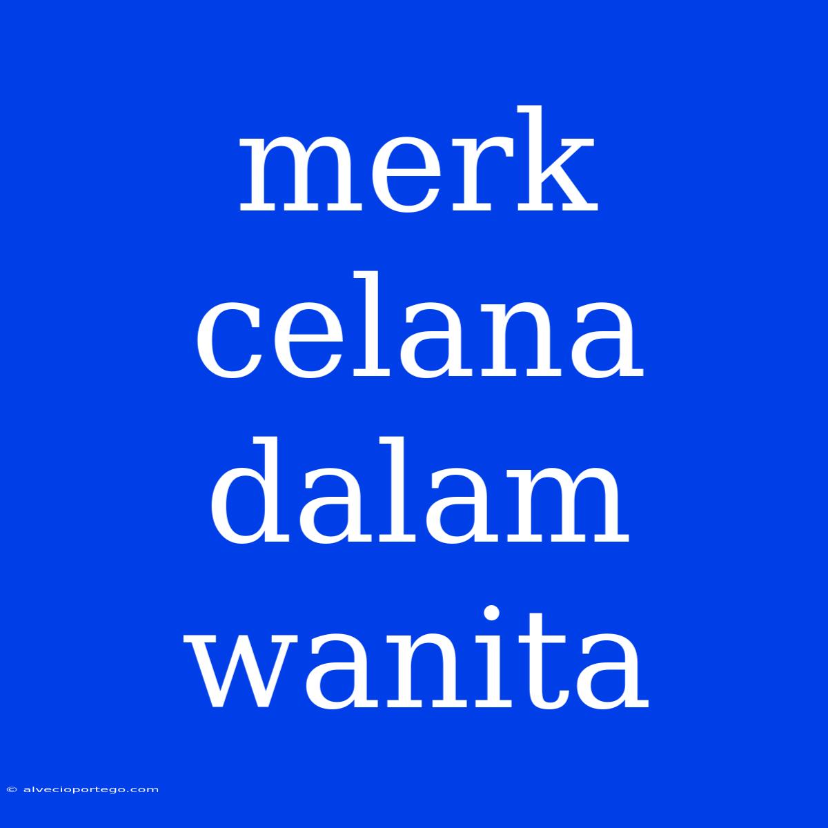 Merk Celana Dalam Wanita