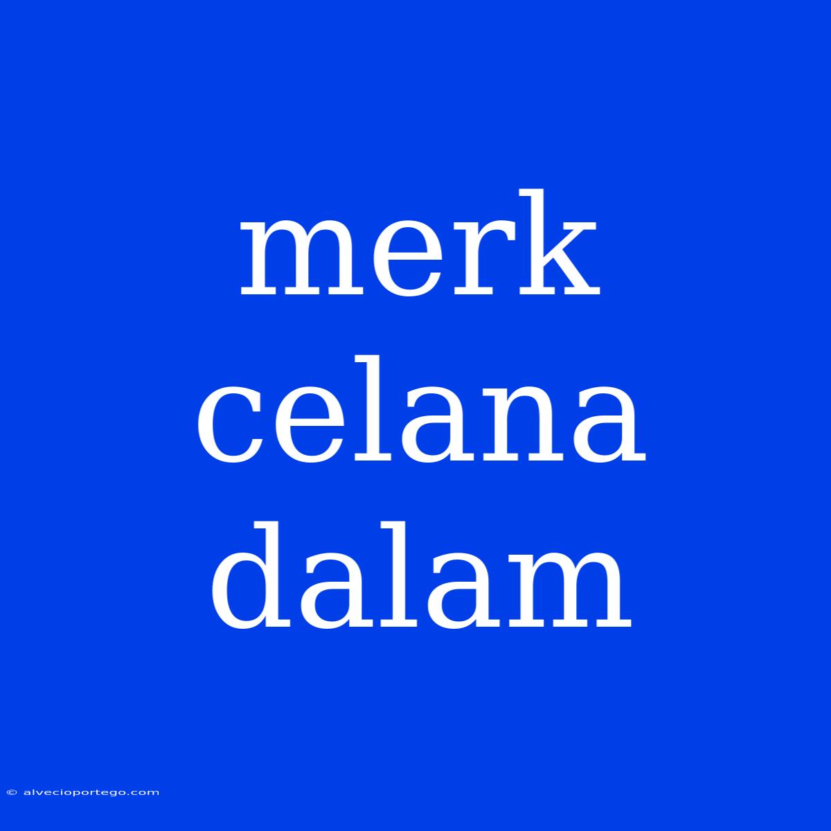 Merk Celana Dalam