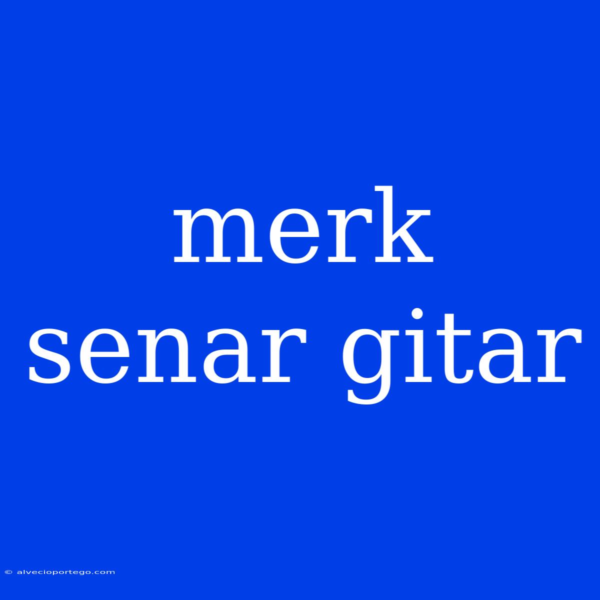 Merk Senar Gitar