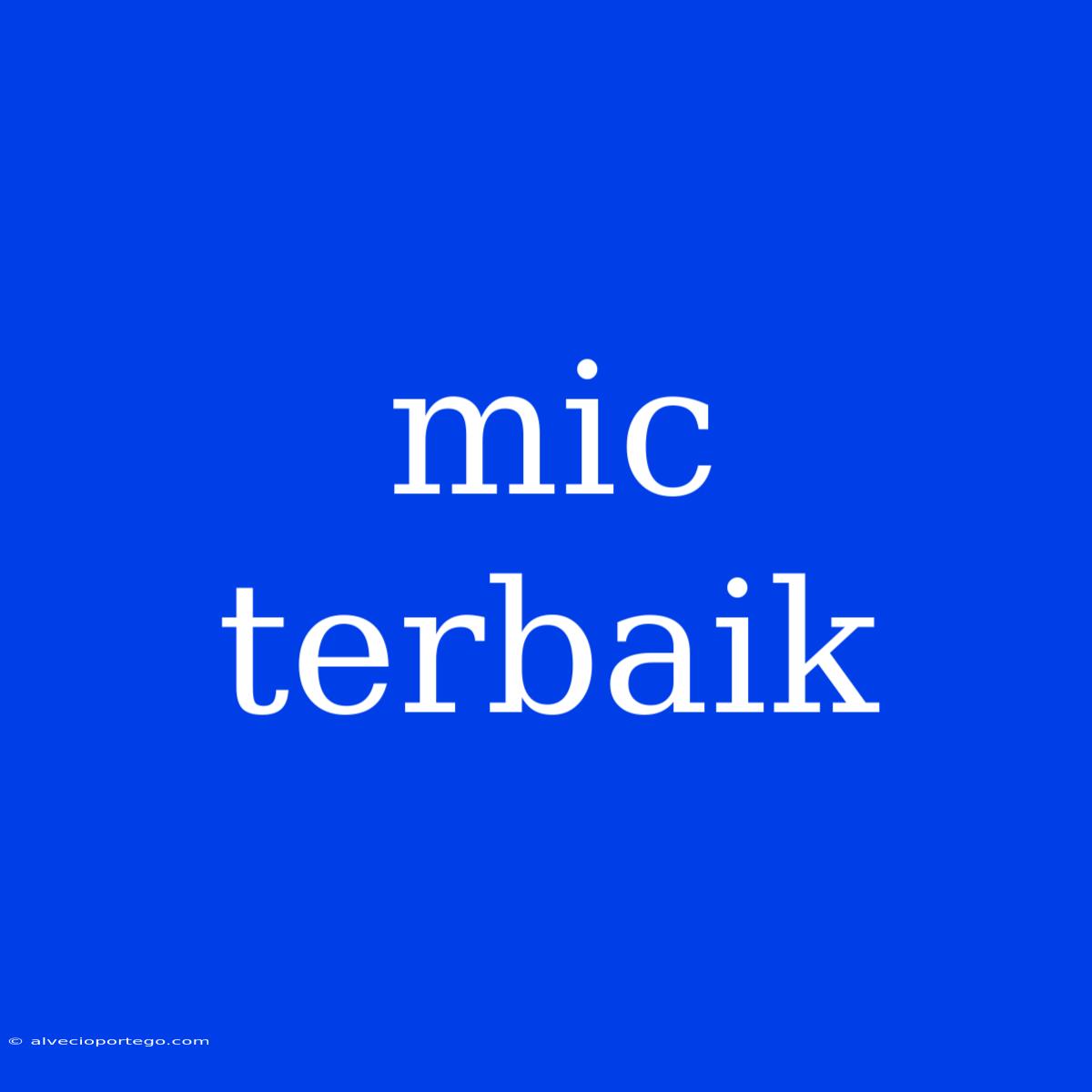 Mic Terbaik