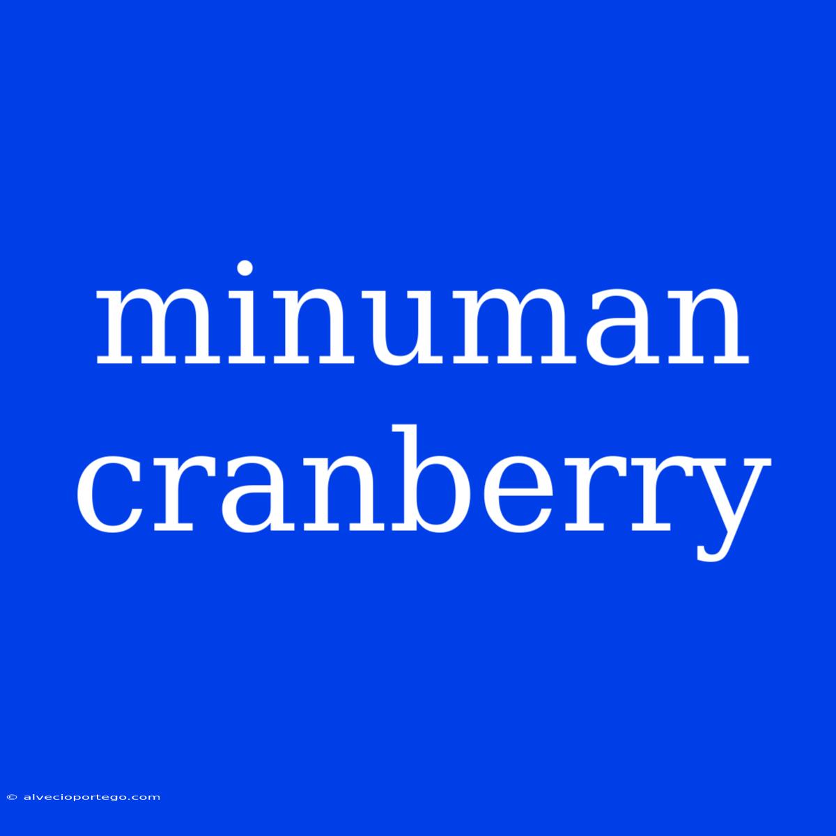 Minuman Cranberry