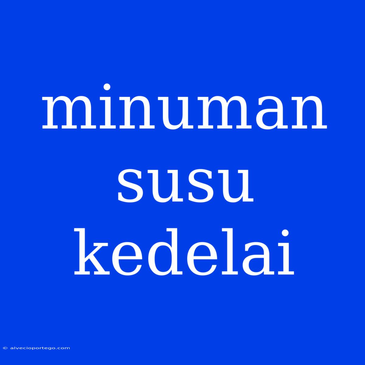 Minuman Susu Kedelai