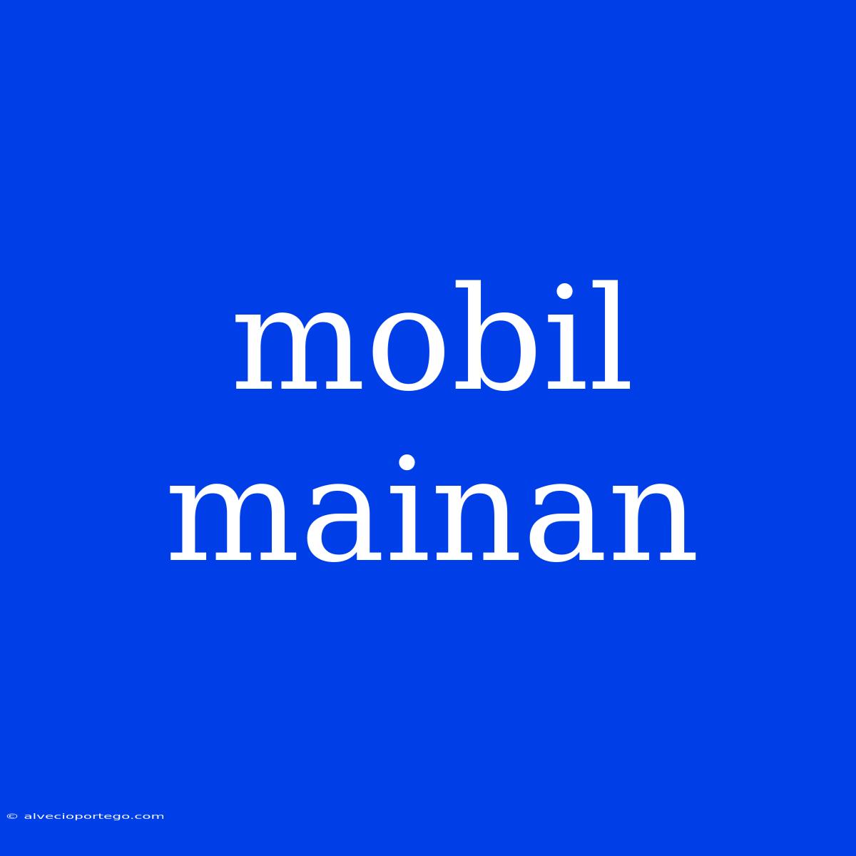 Mobil Mainan