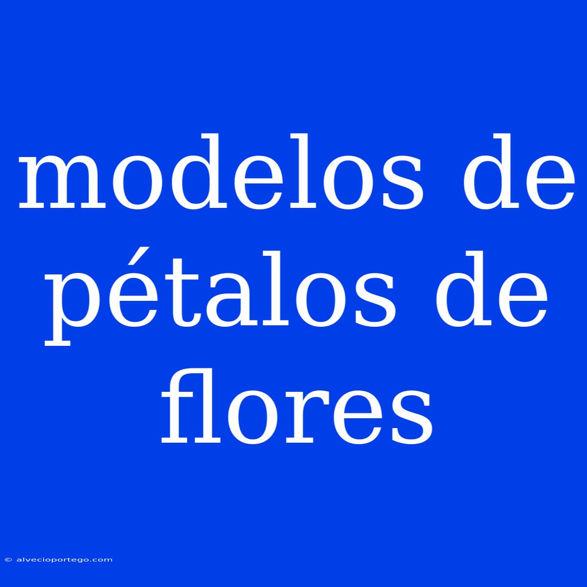 Modelos De Pétalos De Flores