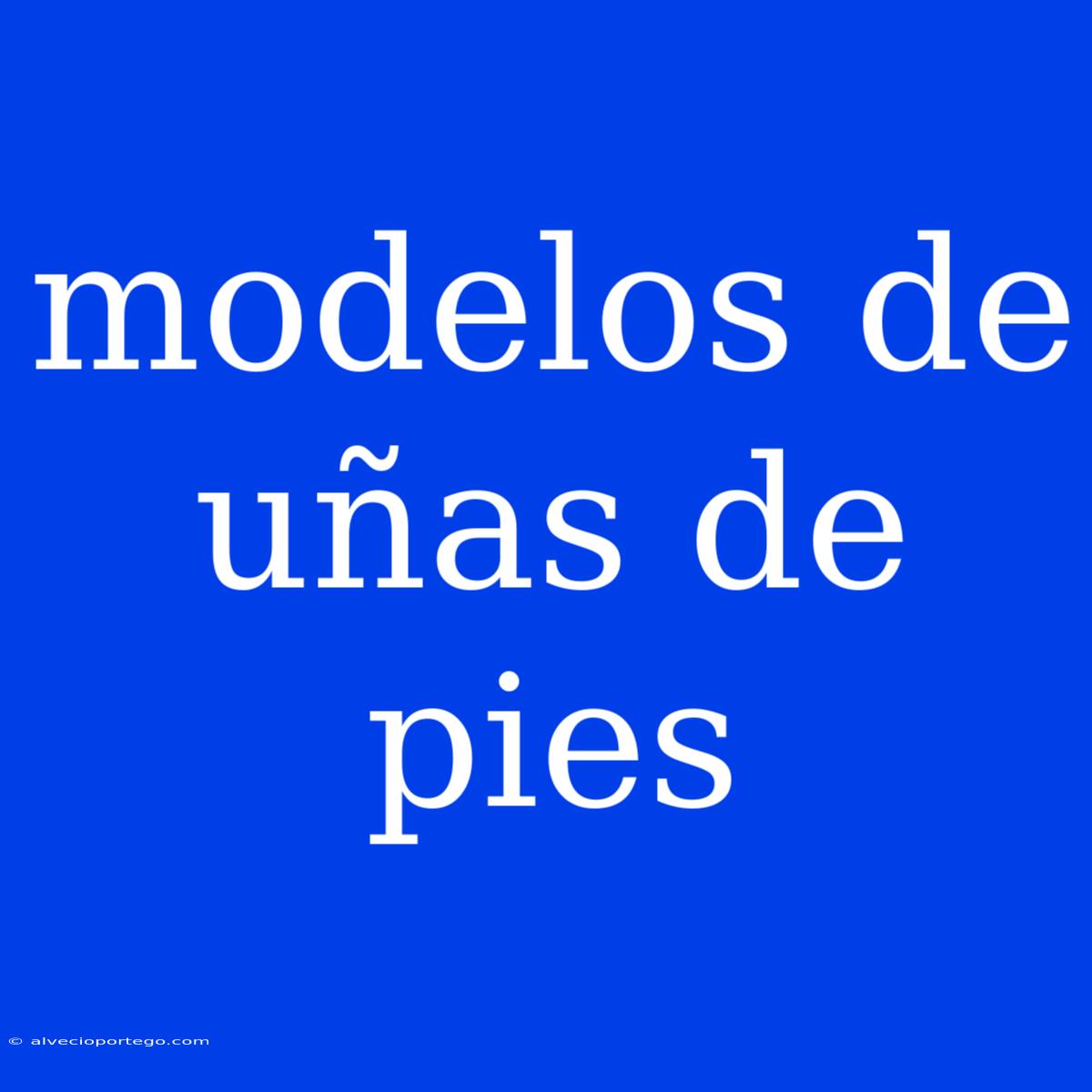 Modelos De Uñas De Pies