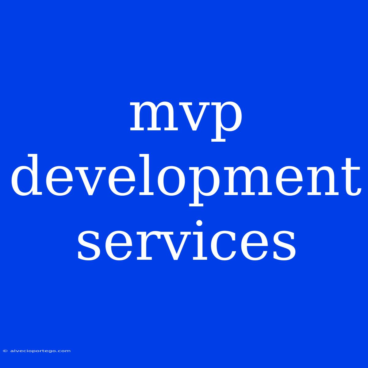 Mvp Development Services