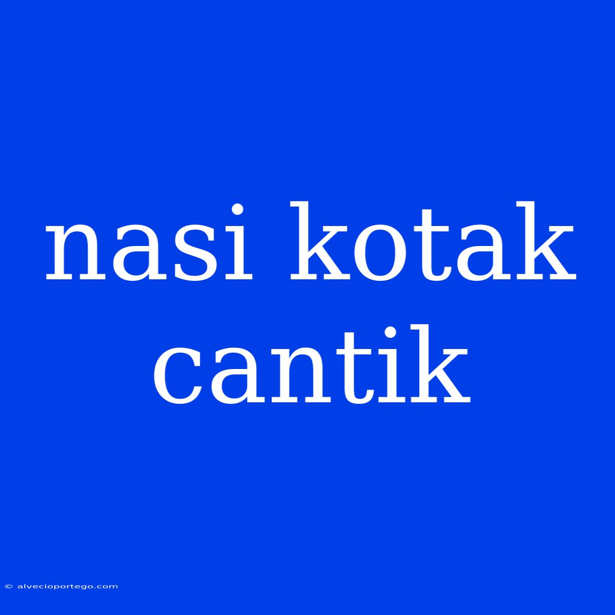 Nasi Kotak Cantik