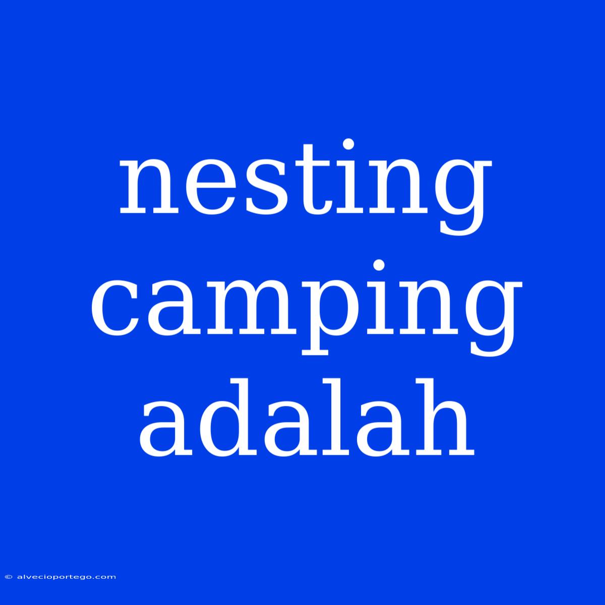 Nesting Camping Adalah