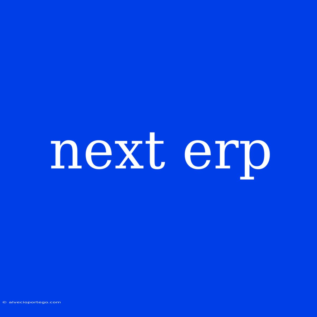 Next Erp