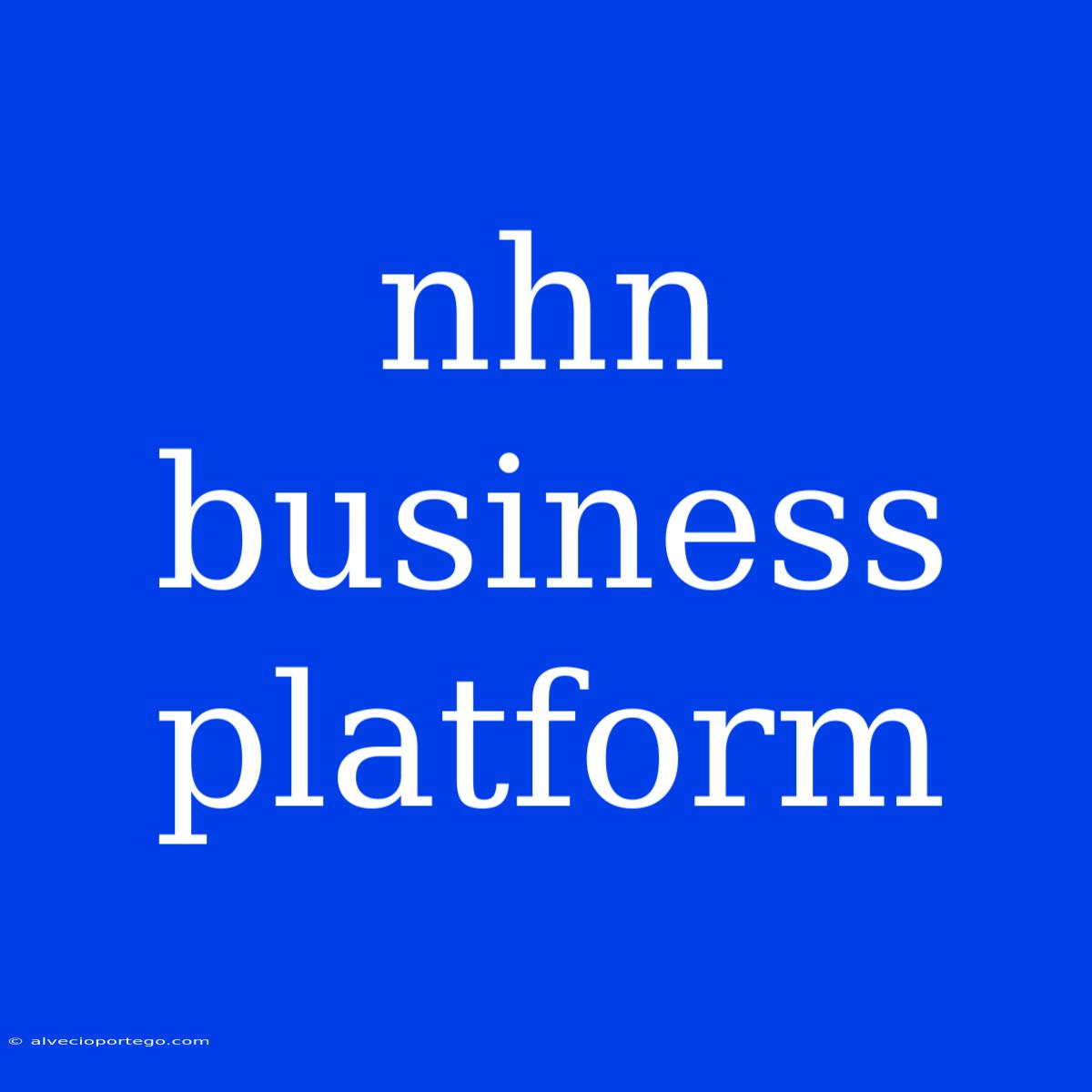 Nhn Business Platform