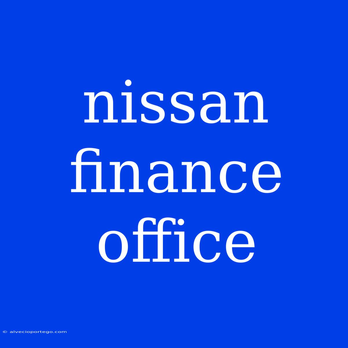 Nissan Finance Office