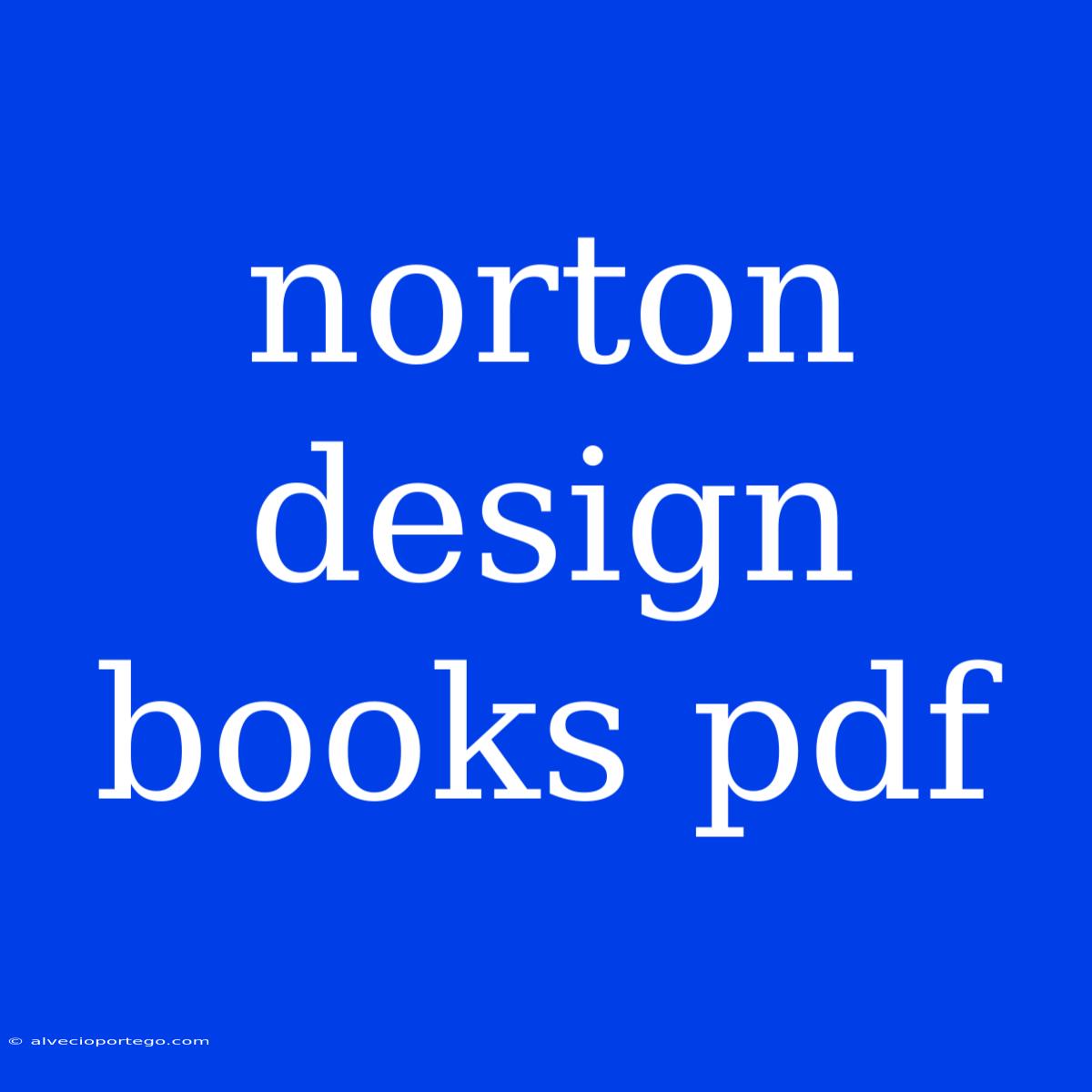 Norton Design Books Pdf