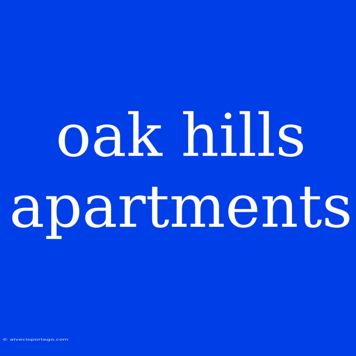 Oak Hills Apartments