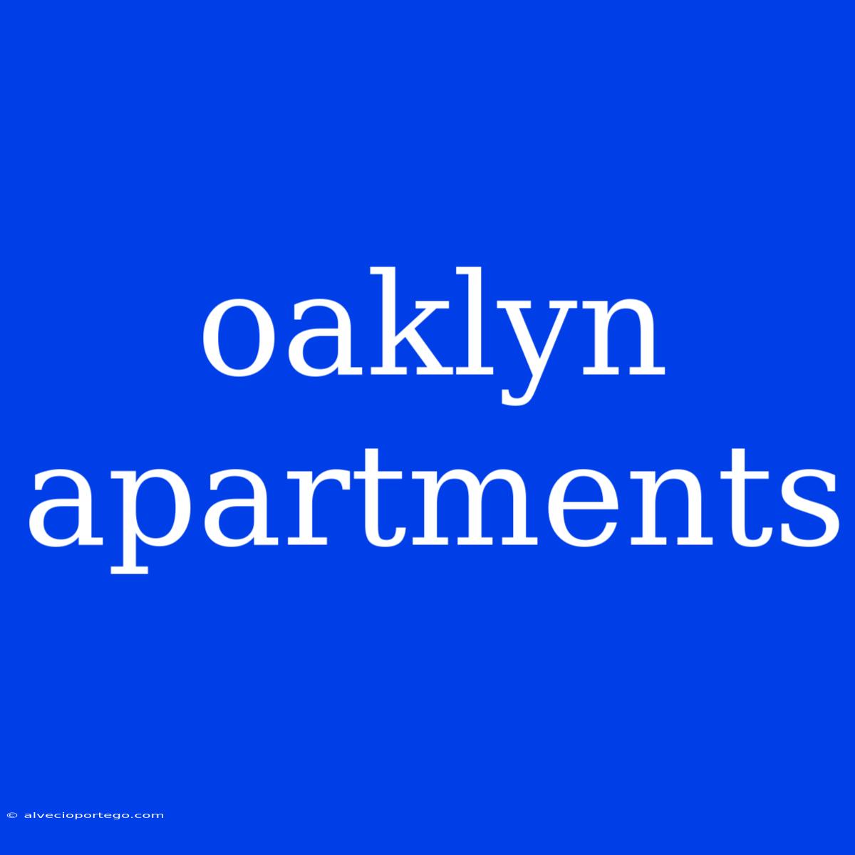 Oaklyn Apartments