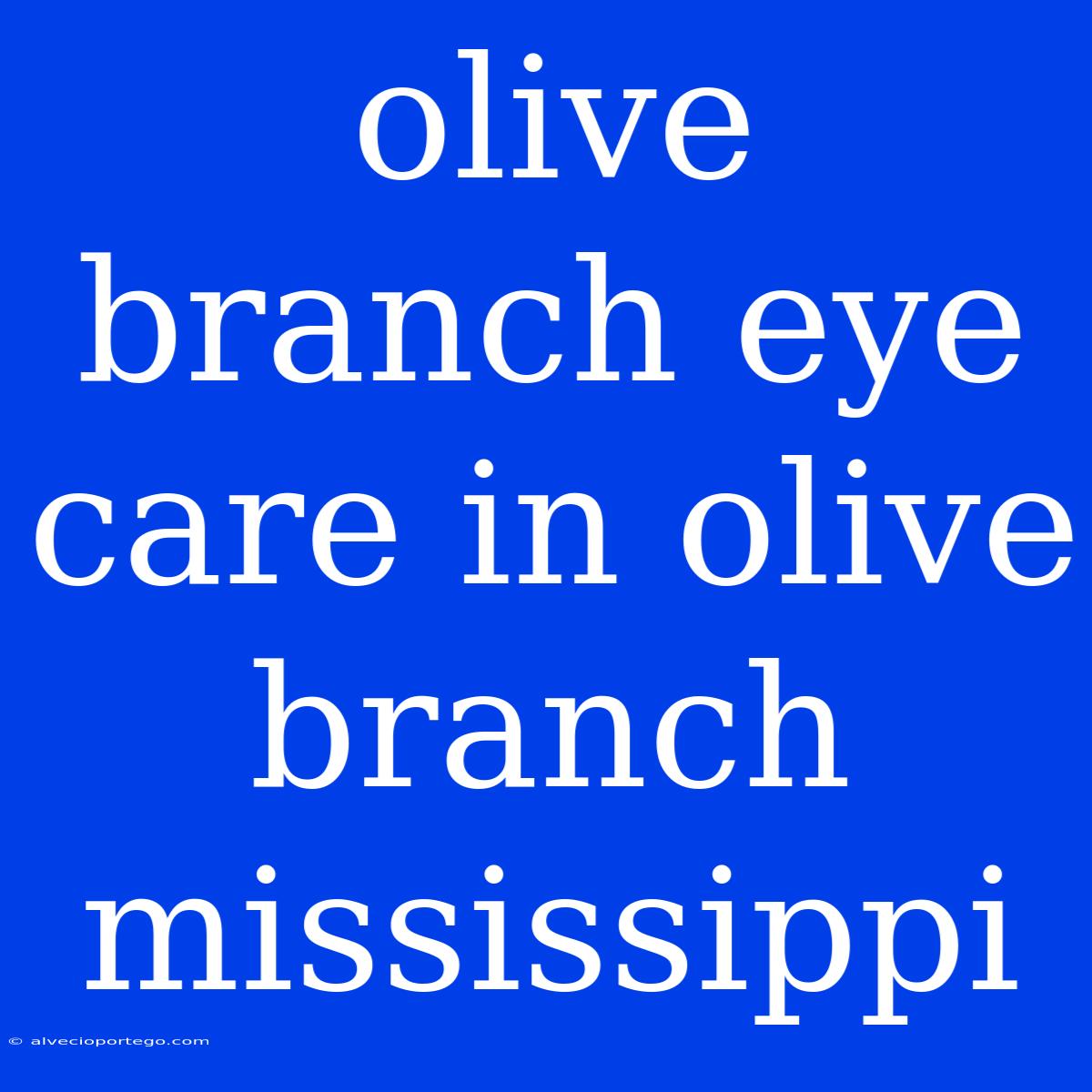 Olive Branch Eye Care In Olive Branch Mississippi