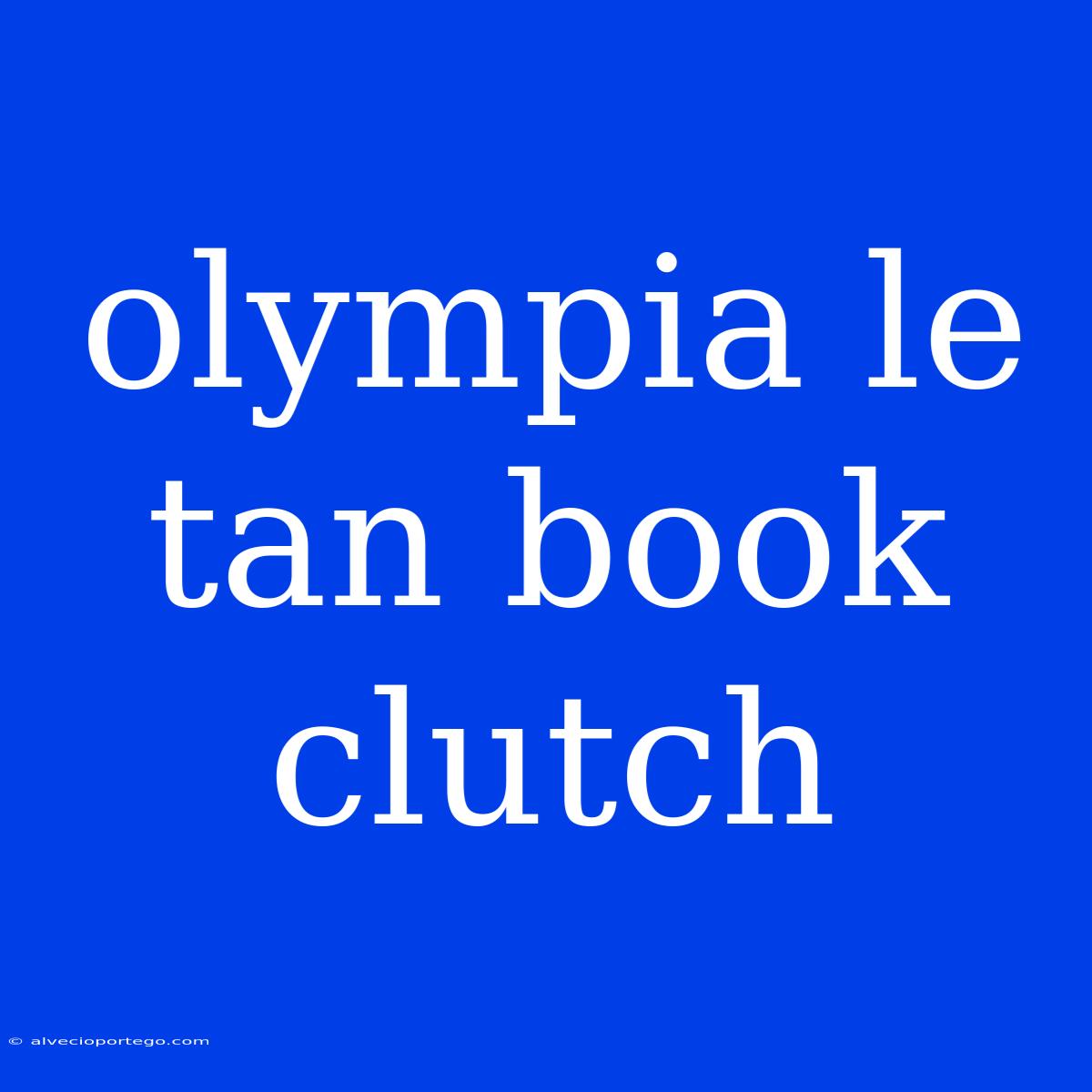 Olympia Le Tan Book Clutch