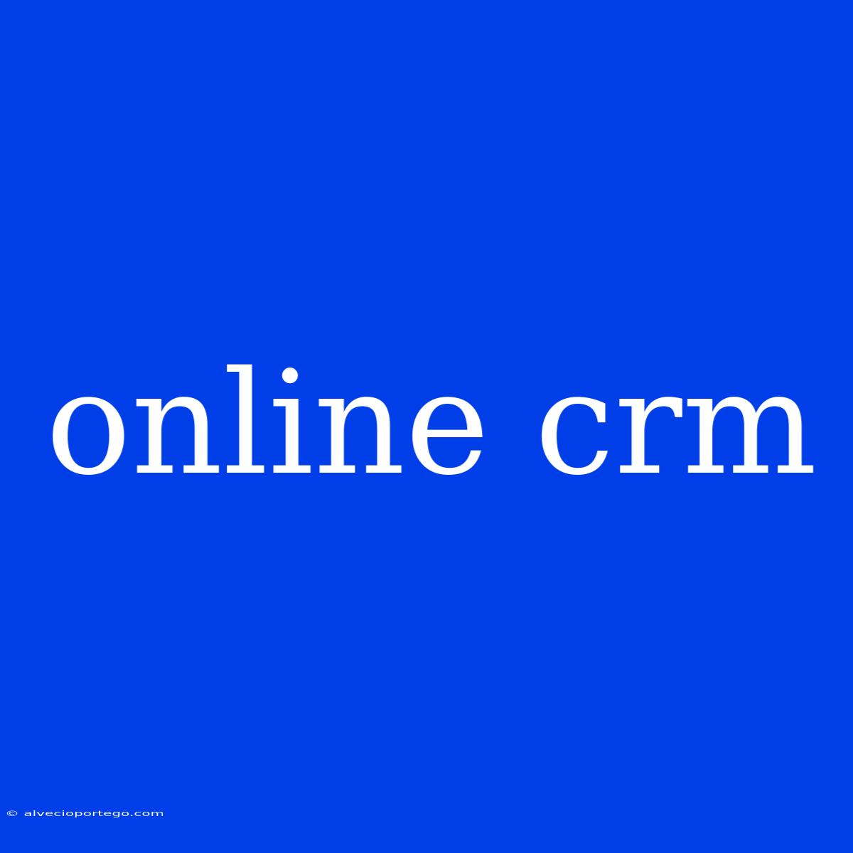 Online Crm