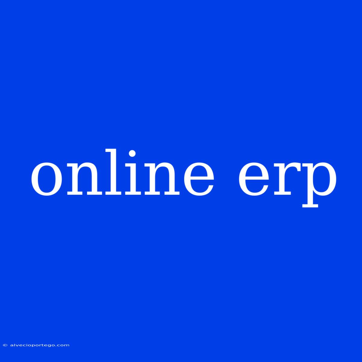 Online Erp