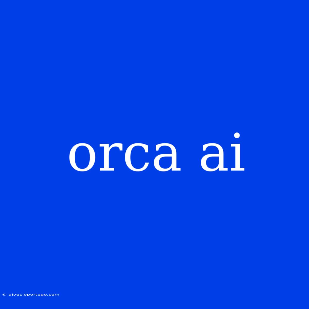 Orca Ai