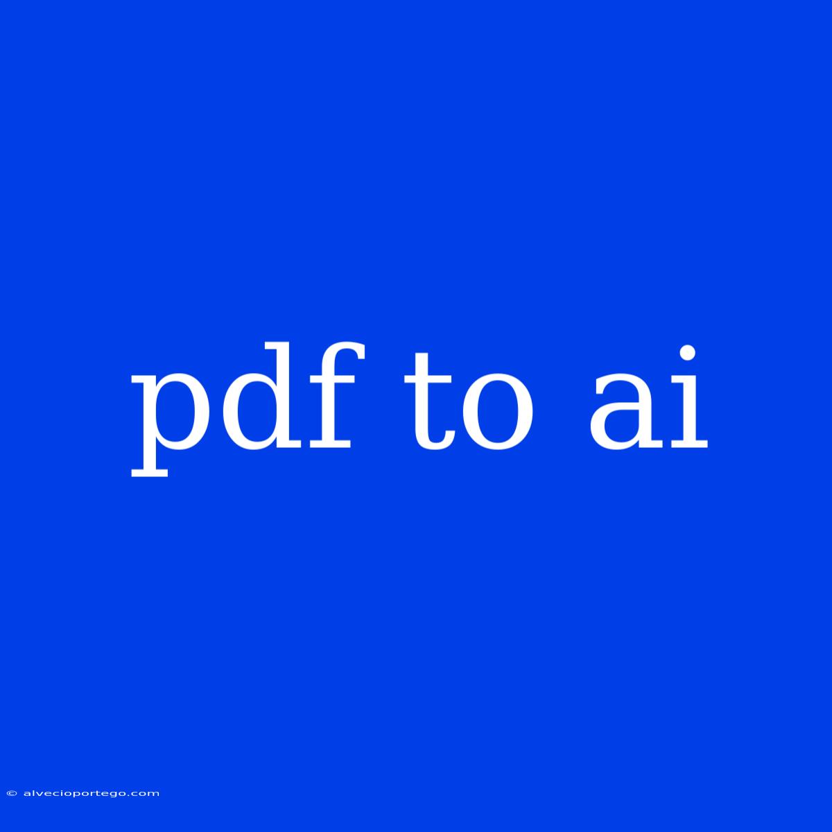 Pdf To Ai