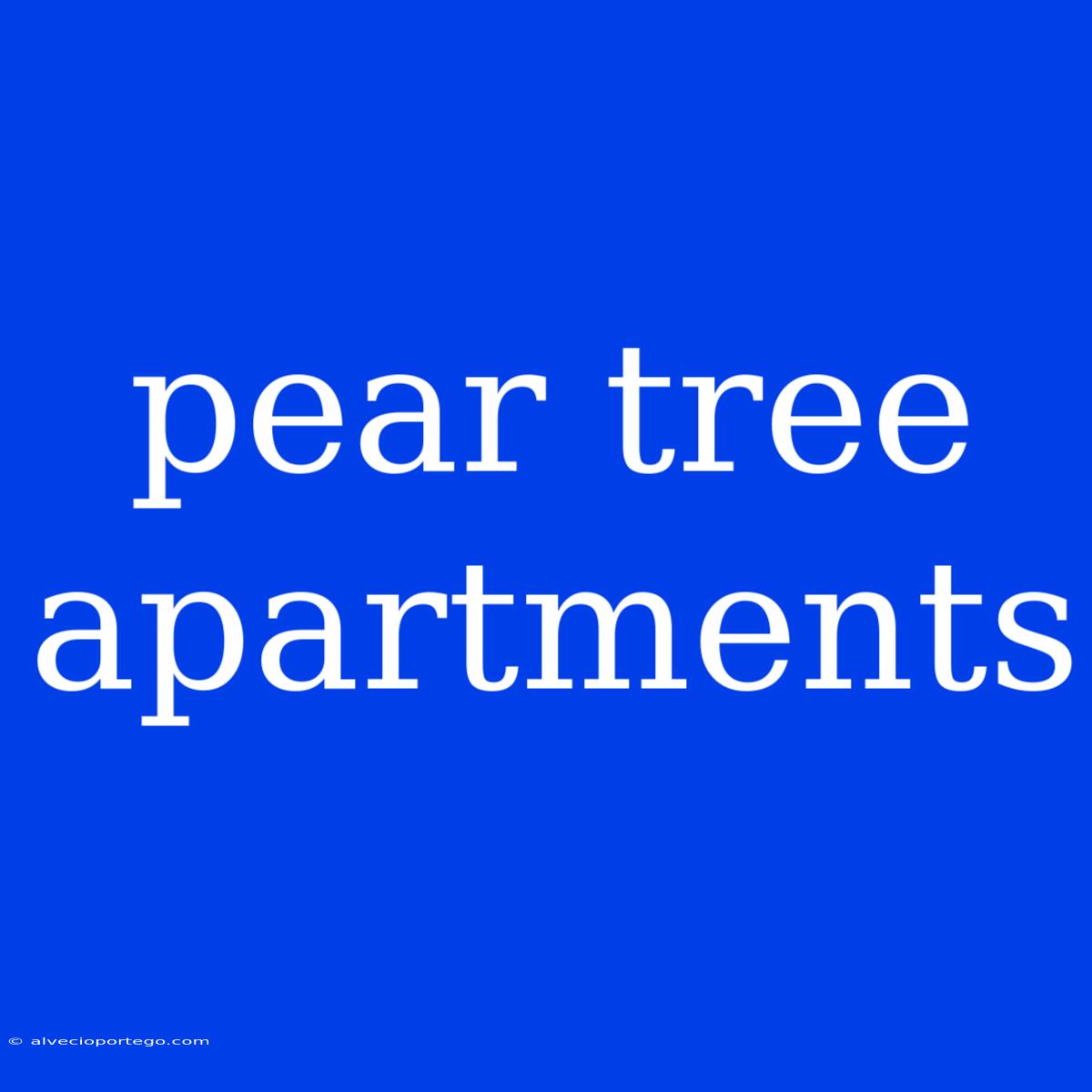 Pear Tree Apartments