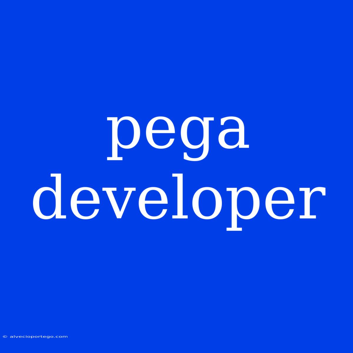 Pega Developer