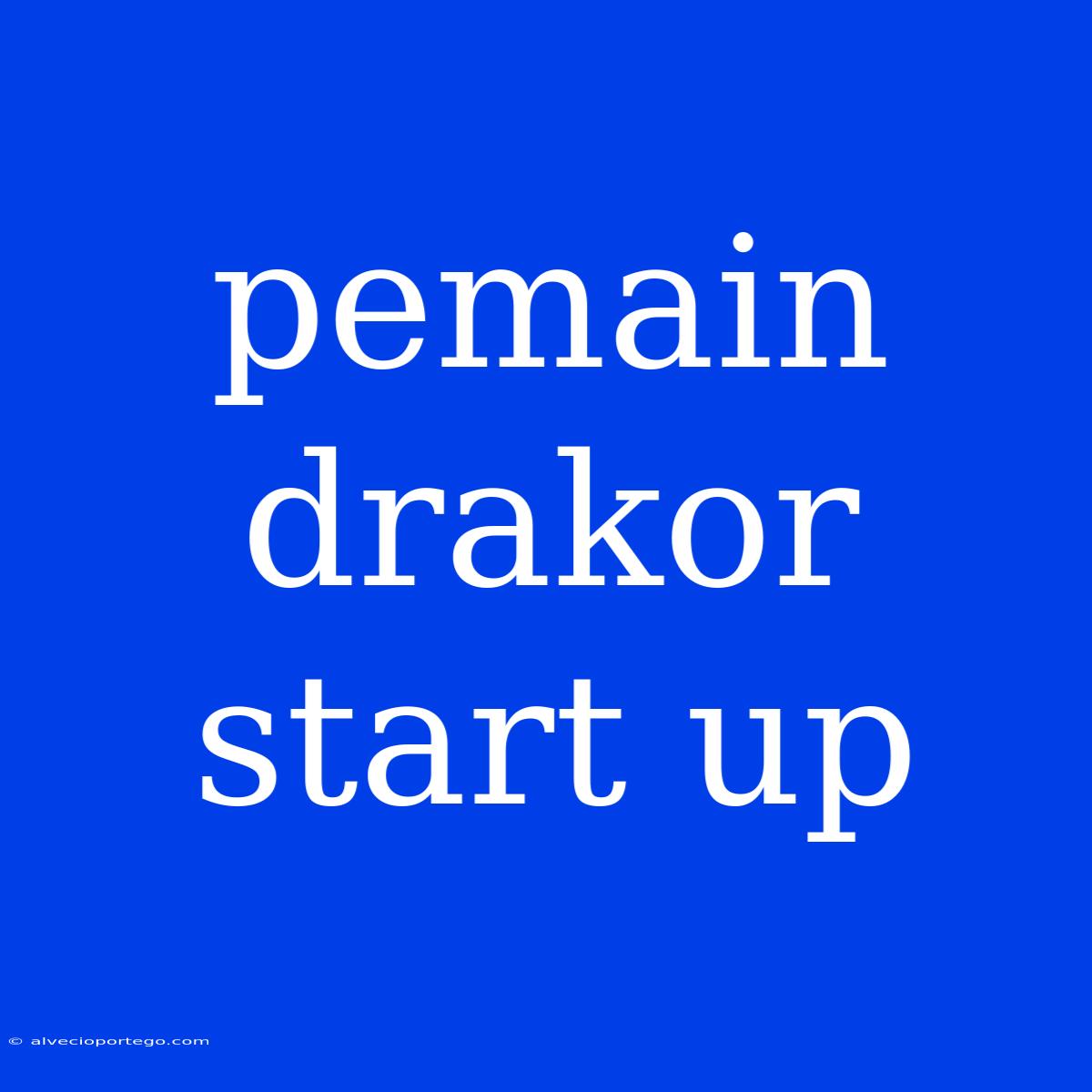 Pemain Drakor Start Up