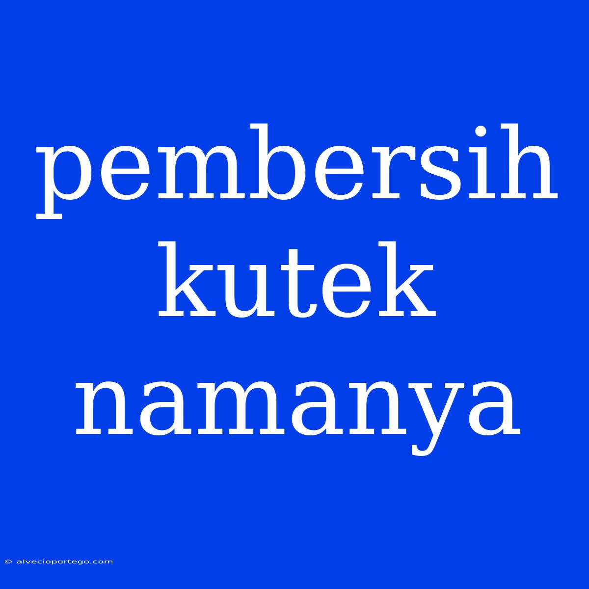 Pembersih Kutek Namanya