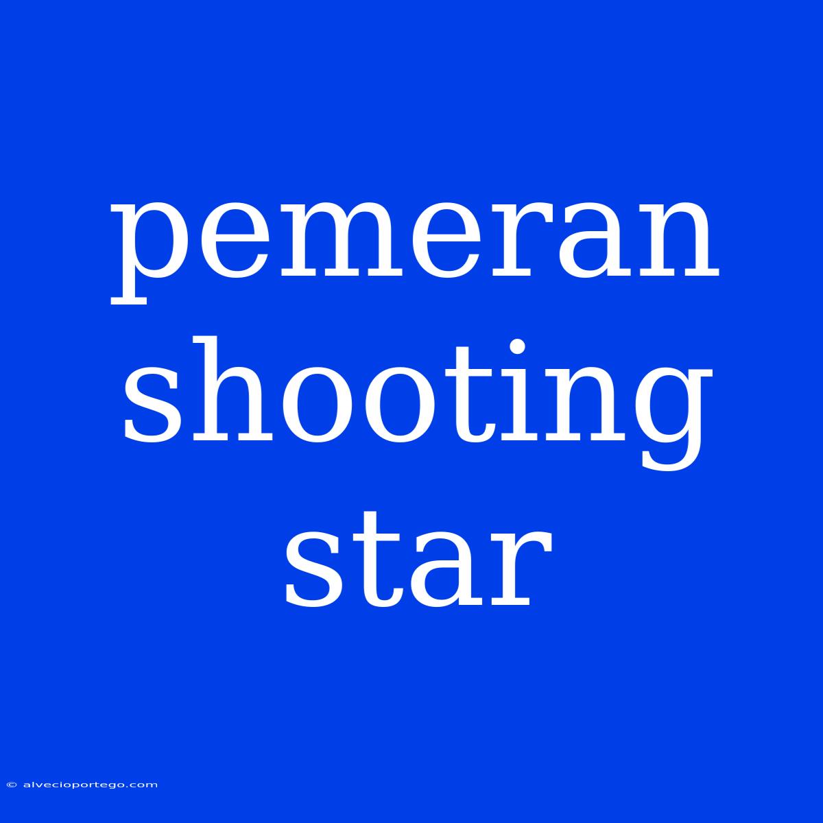 Pemeran Shooting Star