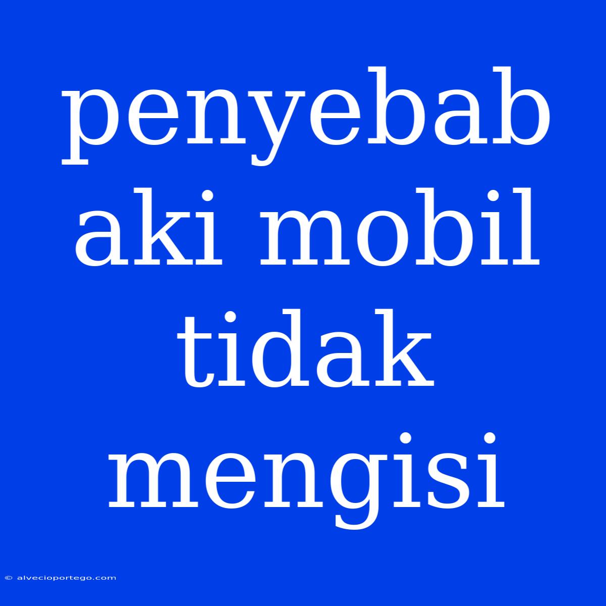 Penyebab Aki Mobil Tidak Mengisi