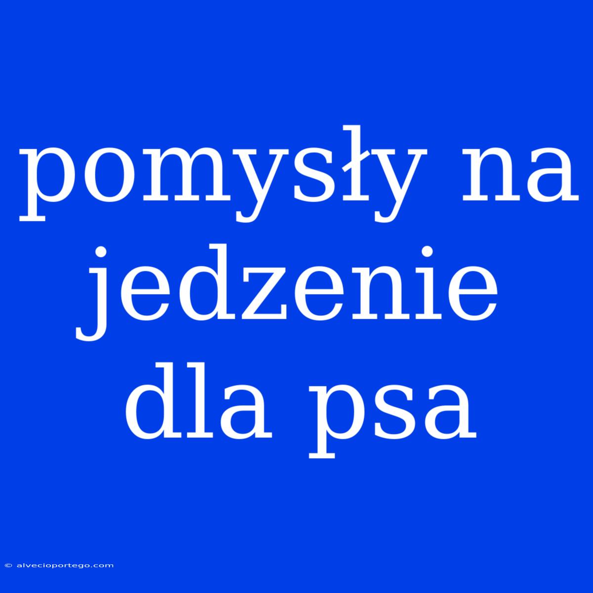 Pomysły Na Jedzenie Dla Psa