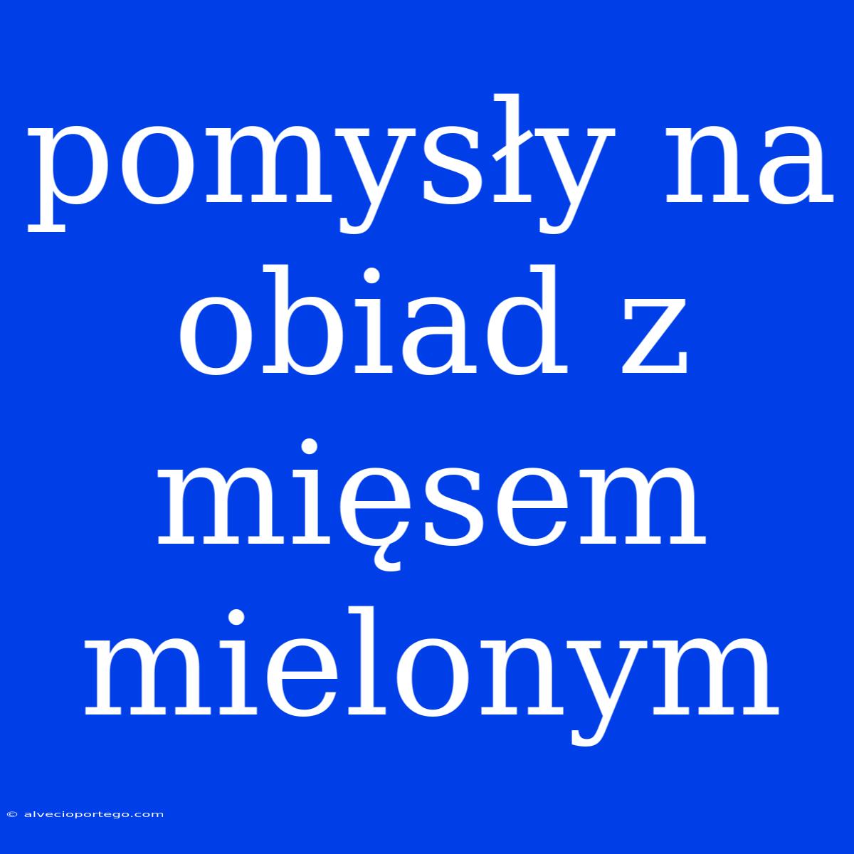 Pomysły Na Obiad Z Mięsem Mielonym