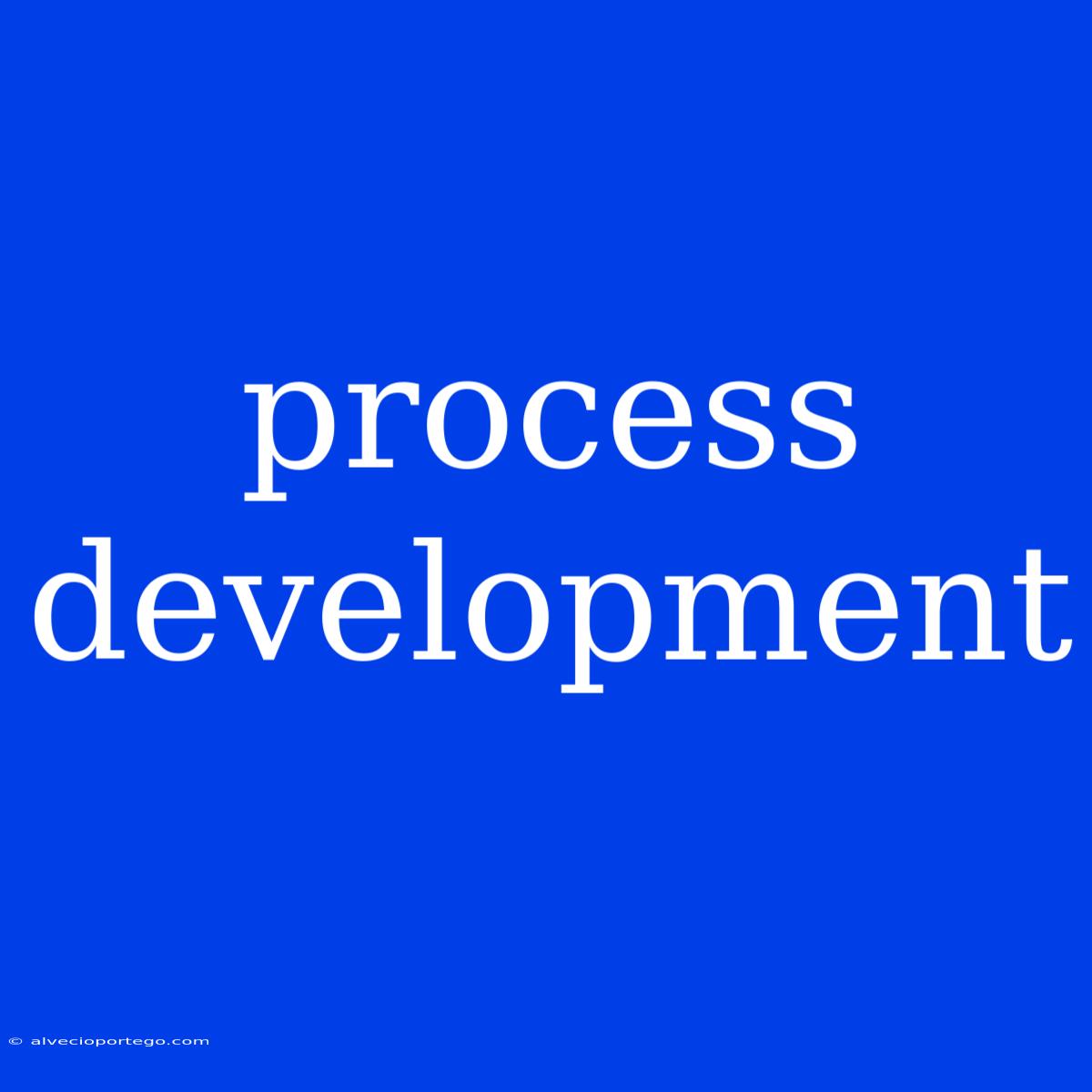 Process Development