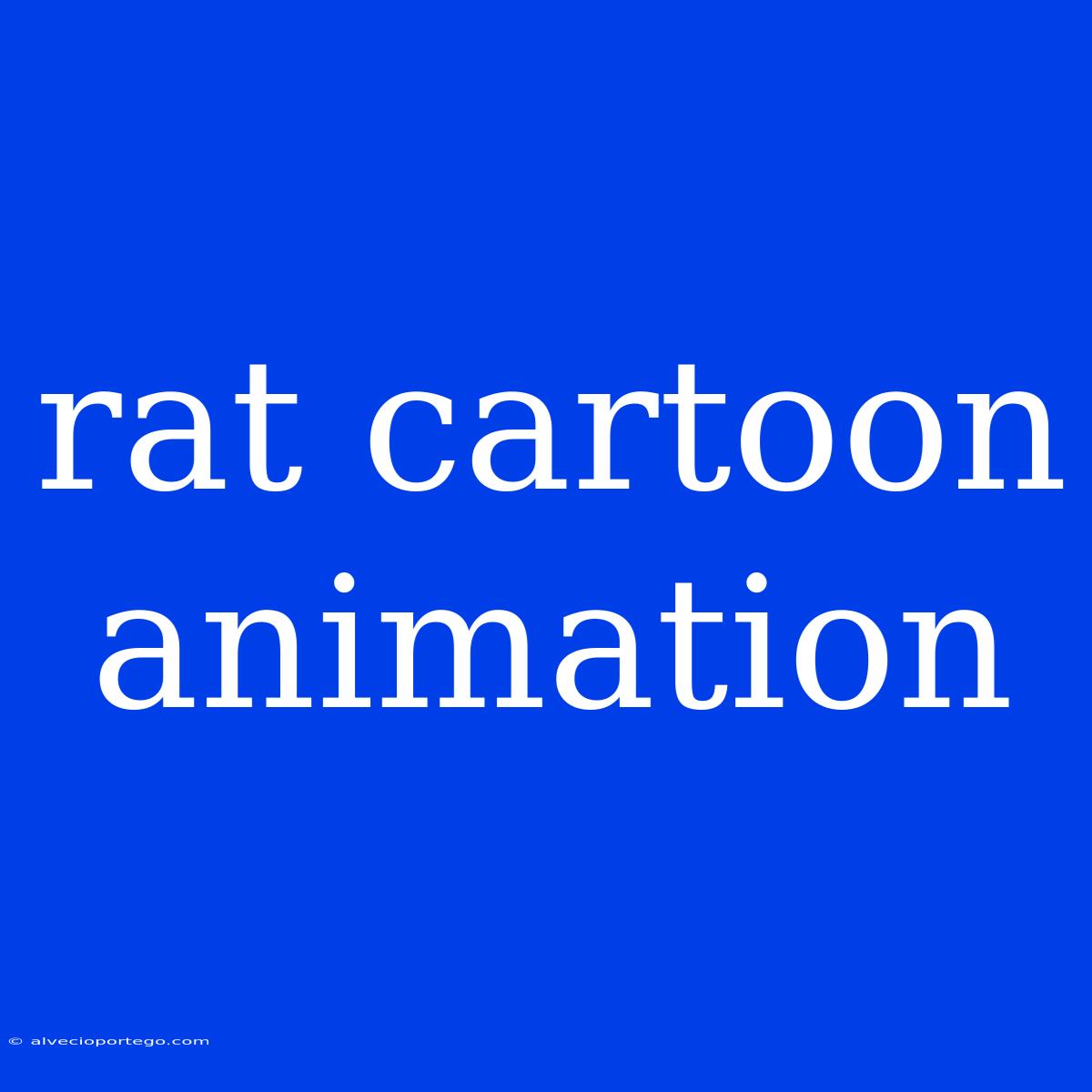 Rat Cartoon Animation